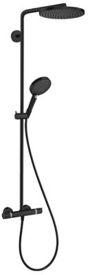 Colonne de douche thermostatique noir Hansgrohe Raindance Select S