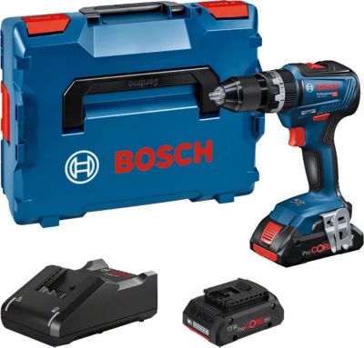 Bosch Professional 18V System perceuse visseuse à percussion sans fil GSB 18V 55 couple max. 55 Nm avec 2 batteries ProCORE18V 4.0Ah chargeur rapide GAL 18V 40 Professional BOXX - vue 2