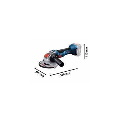 Bosch Professional 18V System meuleuse angulaire sans fil GWX 18V 10 avec X LOCK Ø disque : 125 mm avec capot de protection poignée auxiliaire - vue 3