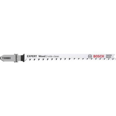 Bosch Professional Lame de scie sauteuse EXPERT Wood 2 side clean T308BO lot de 3