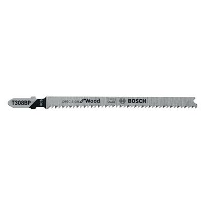 Lame de scie sauteuse Expert Wood 2 Side Clean T308 BP pack de 5 BOSCH 2608900558
