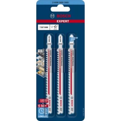 Lame de scie sauteuse T 367 XHM BOSCH EXPERT 132 mm Bois et métal Pack de 3