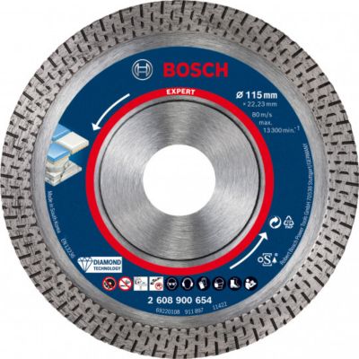 Disque diamant Hard Ceramic EXPERT 115 x 22,23 x 1,4 x 10 mm - 2608900654 - BOSCH