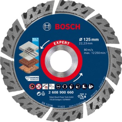 Disque à tronçonner diamanté multi-matériaux Expert 125 mm - 2608900660