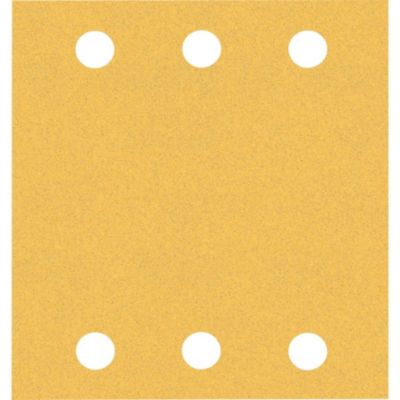 Feuilles abrasives EXPERT C470 pour ponceuse excentrique - 115 x 140 mm - 6 trous - Kit 10 pièces multi-grains 40/60/80/120/180.