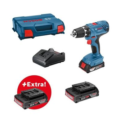 Perceuse Visseuse BOSCH PROFESSIONAL GSR 18V-21 – 3 Batteries 2,0 Ah + Chargeur GAL 18V-20 - vue 2