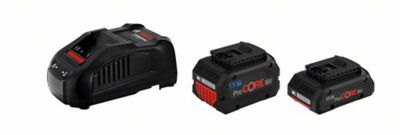 Batterie Bosch Professional ProCORE18V 1x4 0Ah + 1x5 5Ah + chargeur GAL 1880 CV