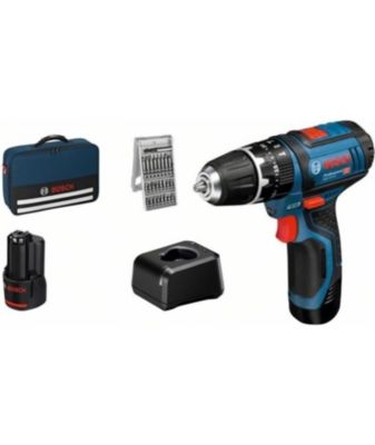 Perceuse à percussion BOSCH PROFESSIONAL GSB 12V 15 2 batteries 20Ah 25 accessoires Sac inclus - vue 5