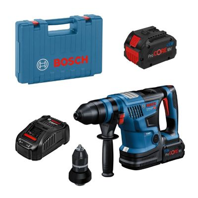 Bosch Professional Perforateur sans fil BITURBO GBH 18V 34 CF mandrin SDS plus 5 8 J mod. Bluetooth 2 batt. ProCORE18V 8.0Ah chargeur GAL 1880 CV dans coffret - vue 10