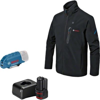 Veste chauffante Bosch Professional GHJ 12+18V XA taille 2XL avec batterie 12V - 06188000G1