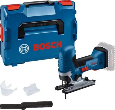 Bosch Professional 18V System scie sauteuse sans fil GST 18V 125 idéale pour les coupes courbes porte lame SDS avec 1 lame de scie sauteuse set d’aspiration dans BOXX - vue 5