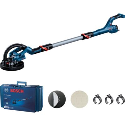 Bosch Professional ponceuse plaquiste GTR 55 225 Ø de plateau 215 mm avec 1 disque abrasif M480 1 set de plateaux de ponçage souples 3 clips de câble dans coffret de transport - vue 10