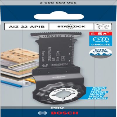 Lame de scie plongeante pour outil multifonction Bosch Pro AIZ 32 APIB Starlock bois métal et plastique