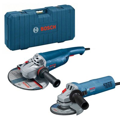 Set De Meuleuses D'angle Bosch 06018c1109 230mm Et 125mm En Coffret