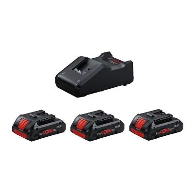 Pack 3x Bosch ProCORE18V 4.0 Ah avec chargeur GAL 18V 40 0615990N2G