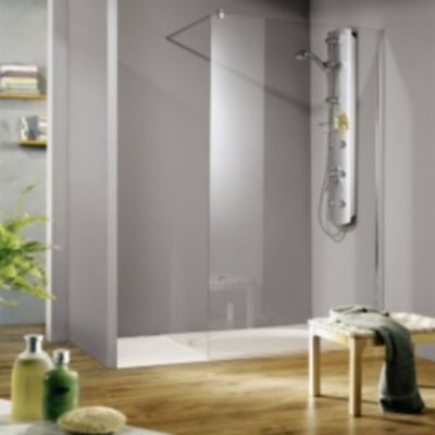 Paroi de douche verre transparent l.100 cm, Schulte Free