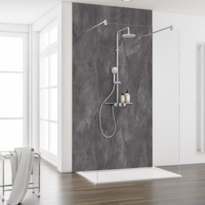 Paroi de douche verre transparent l.100 cm  Schulte Square I