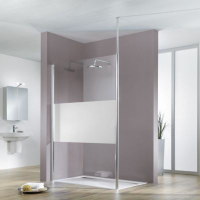 Paroi de douche fixe à  l'italienne verre fixit design 90 cm Walk In Solo Light