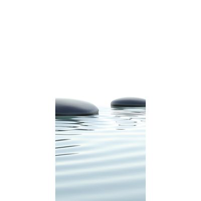 Panneau mural salle de bains 90 x 210 cm, Schulte DécoDesign Photo, pierres zen et eau