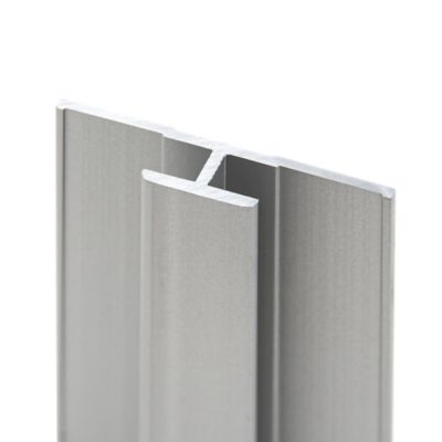 Profilé de jonction pour panneaux muraux Schulte DécoDesign, alu argenté