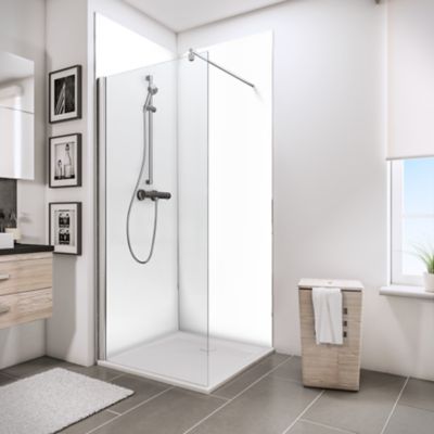 Panneau mural salle de bains 120 x 210 cm, Schulte DécoDesign Couleur, blanc