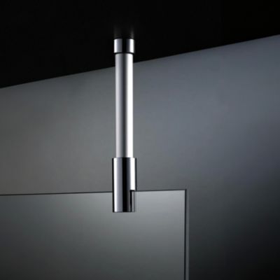Barre de stabilisation et fixation plafond pour paroi de douche, chrome, Schulte