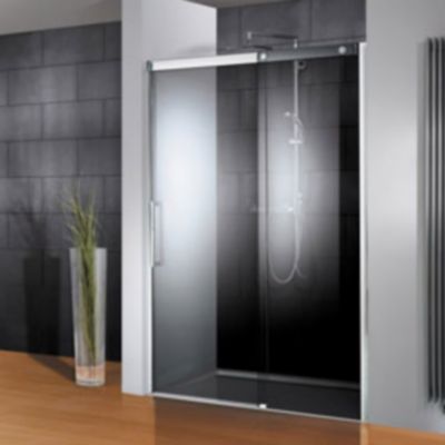 Porte de douche anthracite coulis. gauche 160 cm, Schulte Manhattan