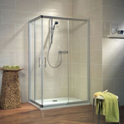 Accès d'angle coulissant alu 80 x 80 cm Phoenix