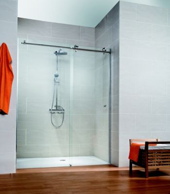 Porte de douche coulissante anticalcaire 160 cm, Masterclass Schulte