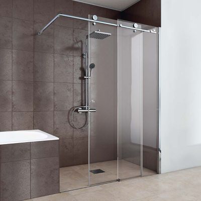 Porte de douche coulis. 120 cm Walk In coulissant  Schulte Masterclass