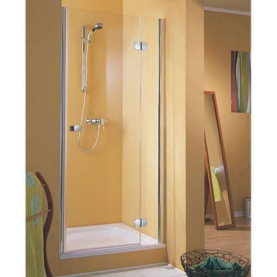 Porte de douche pivotante droite anticalcaire 120x200 cm, blanc, Schulte MasterClass II