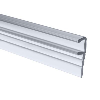 Joint d'étanchéité vertical de douche, 200 cm, transparent pour verre 6 mm