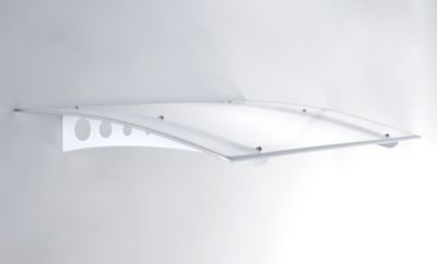 Auvent Lyra acier galvanisé L. 140 x 89,3cm