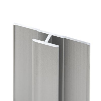 Profilé de jonction H.255 x 3,3 cm, aluminium, argent, Schulte Deco Design