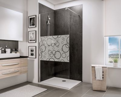 Paroi de douche à l'italienne, 90 x 190 cm, Schulte NewStyle, Walk In, verre transparent anticalcair