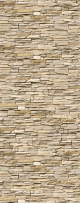 Panneau mural de salle de bains l.100x255 cm, décor parement clair, Schulte DécoDesign