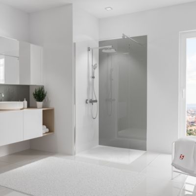 Panneau mural salle de bains 100 x 210 cm Schulte DécoDesign gris