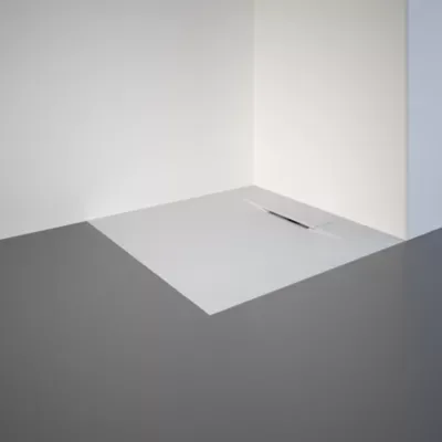 Receveur de douche 80 x 100 cm  effet pierre anthracite  Schulte