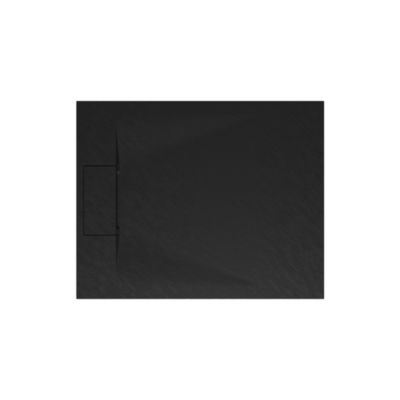 Receveur de douche 80 x 100 cm, effet pierre anthracite, Schulte