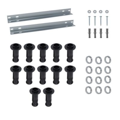 Kit d'installation pour receveur de douche inférieur à l.100cm avec pieds, rails et fixations, Schul