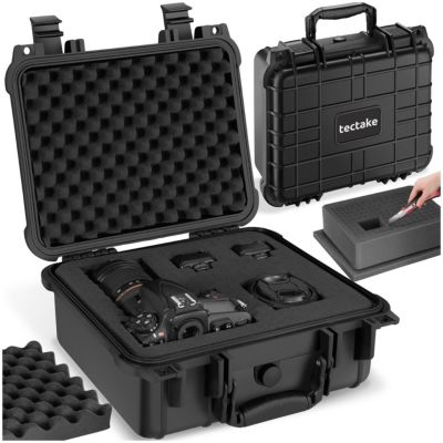 Caisson étanche TECTAKE Valise pour appareil photo universel caméra avec 3 mousses 35 x 34 x 155 cm