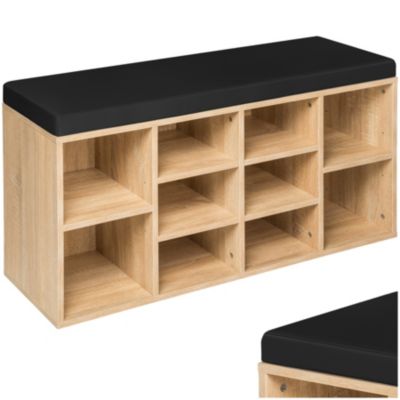 Meuble à chaussures pour 10 paires de chaussures chêne - vue 2