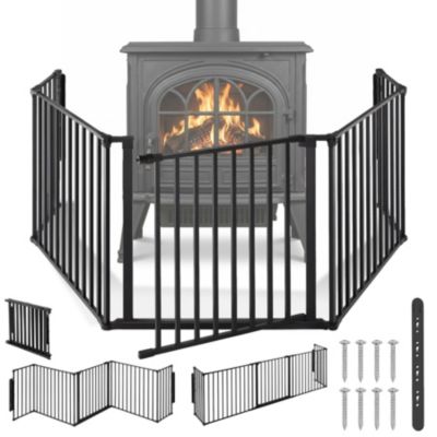 Grille de protection pour cheminée, barrière de sécurité enfant bébé