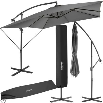 Parasol TECTAKE Ombrelle APOLLON avec manivelle et inclinaison réglable en continu - vue 9