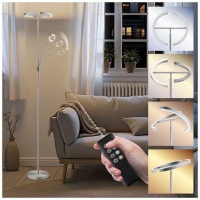Lampadaire LED avec lampe de lecture