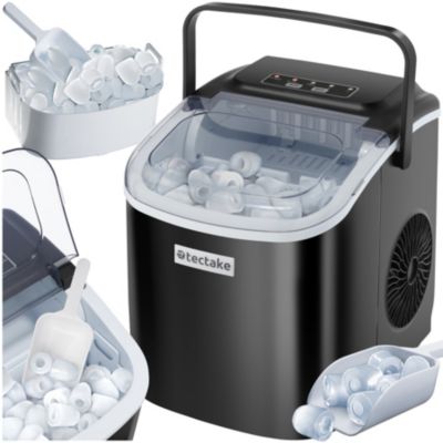 Machine à glaçons réservoir d'eau de 1,2 L avec 2 tailles de glaçons noir
