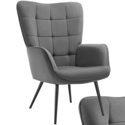 Fauteuil rembourré Velours côtelé fin - vue 2