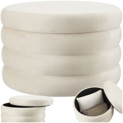 Tabouret avec espace de rangement rond 67 x 42 cm - vue 9