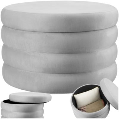 Tabouret avec espace de rangement rond 67 x 42 cm - vue 9