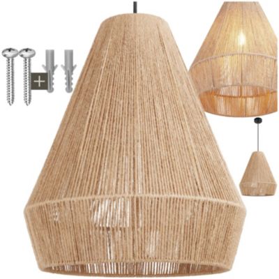 Suspension en jute au style bohème Style bohème avec technique de tressage naturel